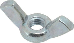 Value Collection - #10-32 UNF, Steel Standard Wing Nut - Grade 2, 0.91" Wing Span, 0.47" Wing Span - Exact Tool & Supply