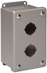 Cooper B-Line - 4 Hole, 1.203 Inch Hole Diameter, Stainless Steel Pushbutton Switch Enclosure - 10-1/4 Inch High x 3-1/4 Inch Wide x 2-3/4 Inch Deep, 12, 13 NEMA Rated - Exact Tool & Supply