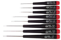 Wiha - 8 Piece Hex Key Set - Hex Range 0.028 to 1/8" - Exact Tool & Supply