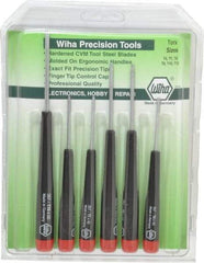 Wiha - 6 Piece T6 to T15 Micro Handle Torx Driver Set - T6, T7, T8, T9, T10, T15 - Exact Tool & Supply