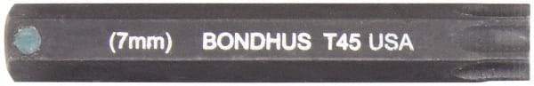 Bondhus - Star Hex Drive Bit - 2" OAL - Exact Tool & Supply