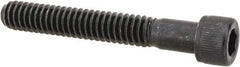 Value Collection - 1/4-20 UNC Hex Socket Drive, Socket Cap Screw - Alloy Steel, Black Oxide Finish, Partially Threaded, 1-3/4" Length Under Head - Exact Tool & Supply