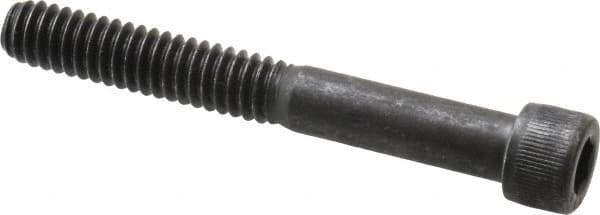 Value Collection - 1/4-20 UNC Hex Socket Drive, Socket Cap Screw - Alloy Steel, Black Oxide Finish, Partially Threaded, 2" Length Under Head - Exact Tool & Supply