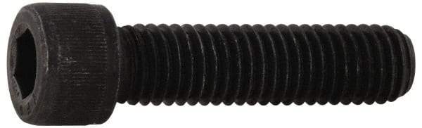 Value Collection - 7/16-14 UNC Hex Socket Drive, Socket Cap Screw - Alloy Steel, Black Oxide Finish, Fully Threaded, 1-1/2" Length Under Head - Exact Tool & Supply