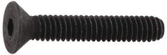 Value Collection - 3/8-16 UNC Hex Socket Drive, Flat Screw - Alloy Steel, Black Oxide Finish, Partially Threaded, 1-1/2" OAL - Exact Tool & Supply