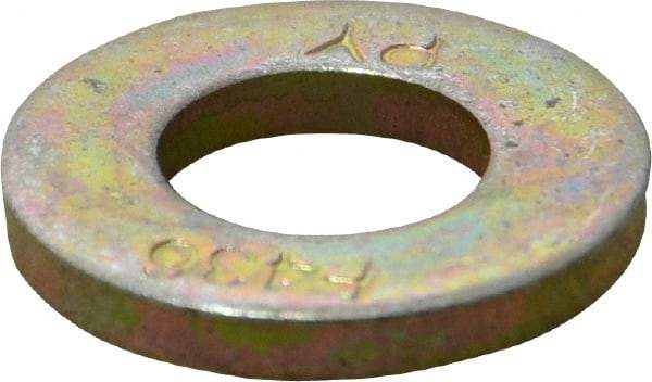 Value Collection - 1/2" Screw, Grade 8 Alloy Steel SAE Flat Washer - 17/32" ID x 1-1/16" OD, 3/32" Thick - Exact Tool & Supply