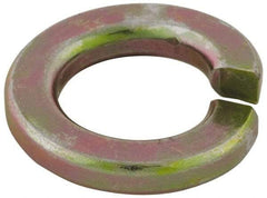 Value Collection - 3/8", 1/8" Thick Split Lock Washer - Alloy Steel, Uncoated, 0.382" Min ID, 0.393" Max ID, 0.553" Max OD - Exact Tool & Supply