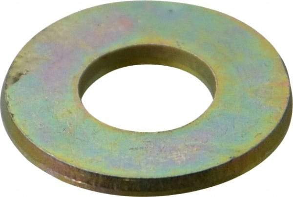 Made in USA - 1/4" Screw, Grade 8 Alloy Steel SAE Flat Washer - 9/32" ID x 5/8" OD, 1/16" Thick - Exact Tool & Supply