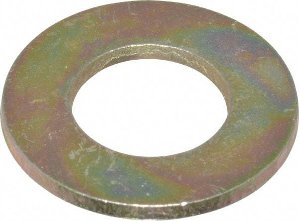 Made in USA - 5/8" Screw, Grade 8 Alloy Steel SAE Flat Washer - 21/32" ID x 1-5/16" OD, 3/32" Thick - Exact Tool & Supply