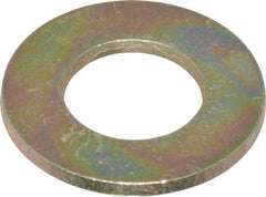Made in USA - 5/8" Screw, Grade 8 Alloy Steel SAE Flat Washer - 21/32" ID x 1-5/16" OD, 3/32" Thick - Exact Tool & Supply