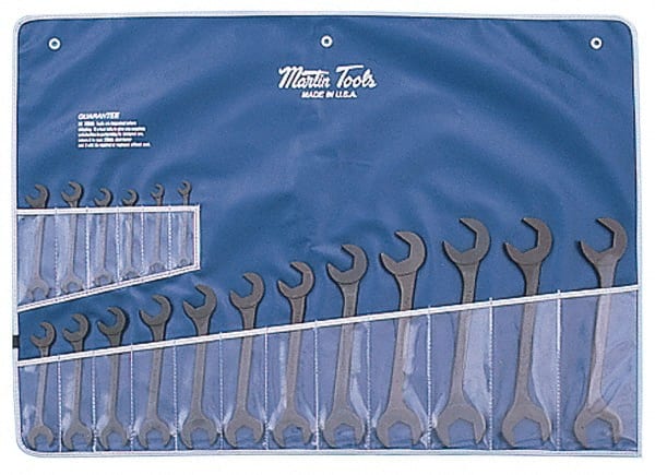 Martin Tools - 18 Piece, 3/8 to 1-1/2" Hydraulic Wrench Set - Exact Tool & Supply