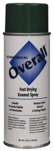 Rust-Oleum - Green, Gloss, Enamel Spray Paint - 5 to 8 Sq Ft per Can, 10 oz Container - Exact Tool & Supply
