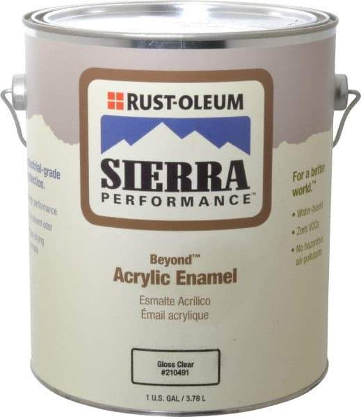 Rust-Oleum - 1 Gal Clear Gloss Finish Metal Coating - <0 gL VOC Compliance - Exact Tool & Supply