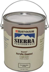 Rust-Oleum - 1 Gal Safety Yellow Semi Gloss Finish Acrylic Enamel Paint - Interior/Exterior, <0 gL VOC Compliance - Exact Tool & Supply
