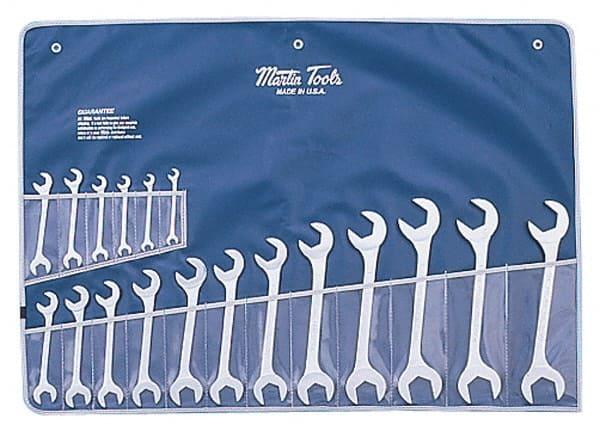 Martin Tools - 18 Piece, 3/8 to 1-1/2" Hydraulic Wrench Set - Exact Tool & Supply