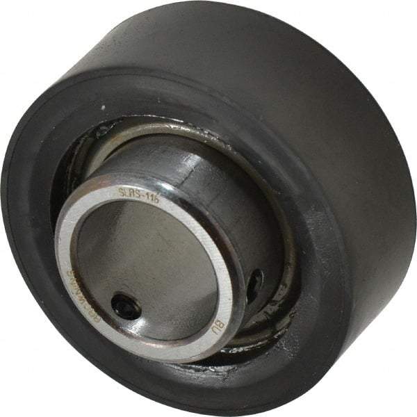 Browning - 1" ID x 2-17/32" OD, 2,801 Lb Dynamic Capacity, Set Screw Locking Insert Bearing - Rubber Grommet Housing, 52100 Steel Insert, 1" Race Width, 1,651 Lb Static Capacity - Exact Tool & Supply