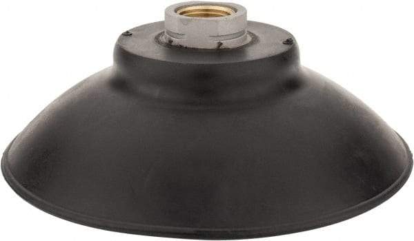 De-Sta-Co - 3/8 NPT Female Port, Flat, Vertical Vacuum Pad - Nitrile - Exact Tool & Supply