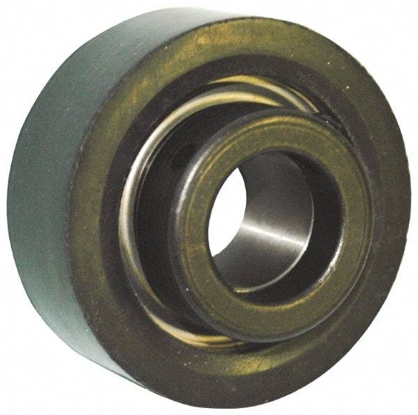 Browning - 1/2" ID x 2-17/32" OD, 2,611 Lb Dynamic Capacity, Eccentric Locking Insert Bearing - Rubber Grommet Housing, 52100 Steel Insert, 1" Race Width, 1,444 Lb Static Capacity - Exact Tool & Supply