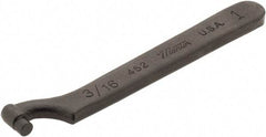 Martin Tools - 1" Capacity, Pin Spanner Wrench - 4" OAL, 5/32" Hook Pin Height - Exact Tool & Supply