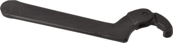 Martin Tools - 3/4" to 2" Capacity, Adjustable Hook Spanner Wrench - 6-3/8" OAL, 1/8" Hook Pin Height - Exact Tool & Supply