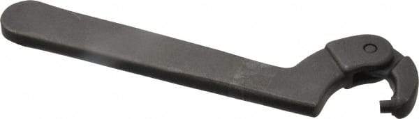 Martin Tools - 3/4" to 2" Capacity, Adjustable Pin Spanner Wrench - 6-3/8" OAL, 5/32" Hook Pin Height - Exact Tool & Supply