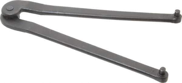 Martin Tools - 3" Capacity, Adjustable Face Spanner Wrench - 8-1/4" OAL, 3/16" Hook Pin Height - Exact Tool & Supply