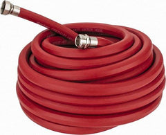 Parker - 50' Long, 3/4" Male x Female GHT, -40 to 200°F, Rubber High Temp & High Pressure Hose - 5/8" ID, Red, 125 psi - Exact Tool & Supply