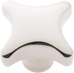 KIPP - 1.57" Head Diam, 4 Point Lobed Knob - 5/16-18 Hole, Stainless Steel - Exact Tool & Supply