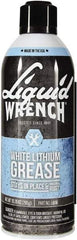 Liquid Wrench - 10.25 oz Aerosol Lithium General Purpose Grease - White, 225°F Max Temp, - Exact Tool & Supply