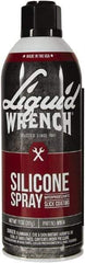 Liquid Wrench - 15 oz Aerosol Silicone Lubricant - Clear Yellow - Exact Tool & Supply