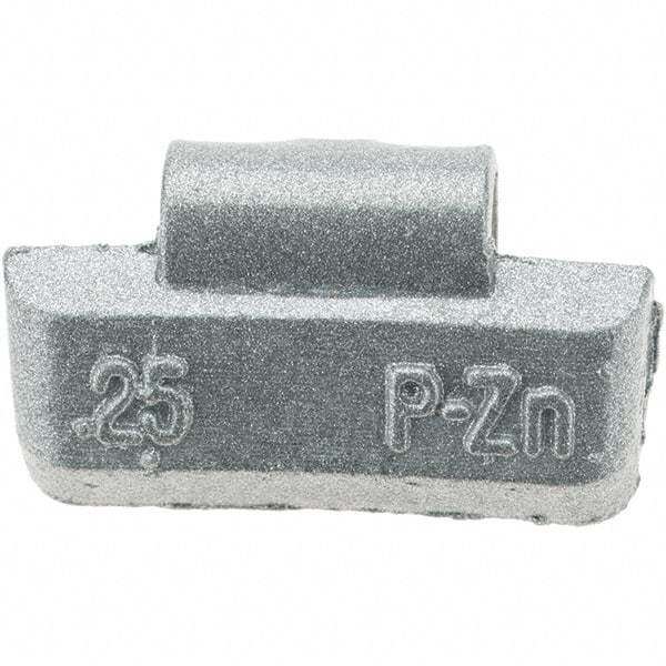 Perfect Equipment - 0.25 oz P Wheel Weight - Zinc, For Use with Automotive & Light Trucks - Exact Tool & Supply