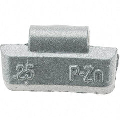Perfect Equipment - 0.25 oz P Wheel Weight - Zinc, For Use with Automotive & Light Trucks - Exact Tool & Supply