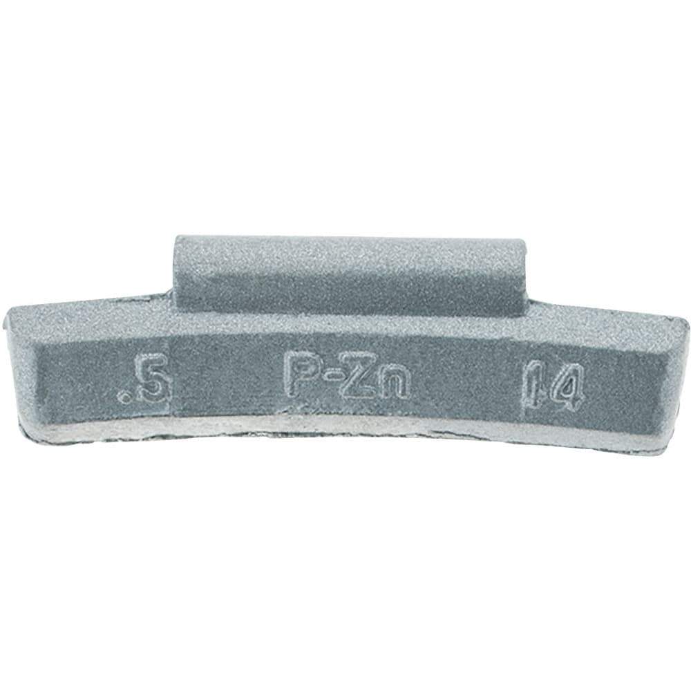 Perfect Equipment - 0.5 oz P Wheel Weight - Zinc, For Use with Automotive & Light Trucks - Exact Tool & Supply