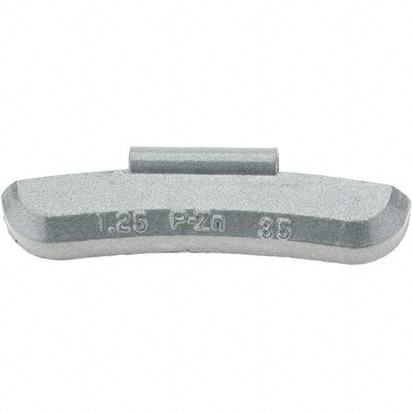 Perfect Equipment - 1.25 oz P Wheel Weight - Zinc, For Use with Automotive & Light Trucks - Exact Tool & Supply