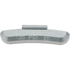 Perfect Equipment - 1.25 oz P Wheel Weight - Zinc, For Use with Automotive & Light Trucks - Exact Tool & Supply