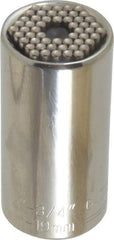 Gator Grip - 3/8" Drive, 1/4" Socket, Self Adusting Socket - 6 Points, 2" OAL - Exact Tool & Supply