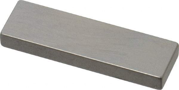 Mitutoyo - 0.136" Rectangular Steel Gage Block - Accuracy Grade AS-1, Includes Certificate of Inspection - Exact Tool & Supply