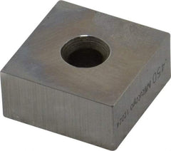 Mitutoyo - 0.45" Square Steel Gage Block - Accuracy Grade 0, Includes Certificate of Inspection - Exact Tool & Supply