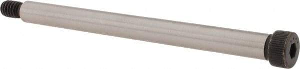 Made in USA - 5/16" Shoulder Diam x 3-3/4" Shoulder Length, 1/4-20 UNC, Hex Socket Shoulder Screw - 4037 Alloy Steel, Uncoated, 7/32" Head Height x 7/16" Head Diam - Exact Tool & Supply