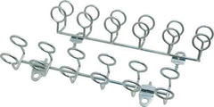Triton - 9" Long Multi-ring Tool Holder Pegboard Hook - 1-3/4" Projection, Steel - Exact Tool & Supply