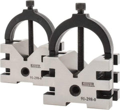 SPI - 2" Max Capacity, 90° Angle, Hardened Steel V-Block - 2-3/8" Long x 2-3/4" Wide x 2" High, Sold as Matched Pair - Exact Tool & Supply