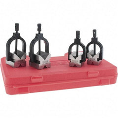 SPI - 1 and 1-1/2" Max Capacity, 90° Angle, V-Block - 1-1/2 and 2" Long x 1-1/4 and 1-1/2" Wide x 1-1/4 and 1-1/2" High - Exact Tool & Supply