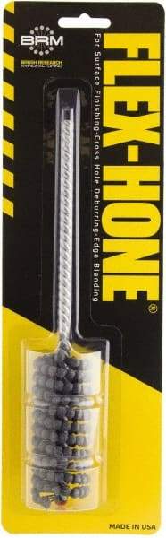 Brush Research Mfg. - 7/8" to 15/16" Bore Diam, 320 Grit, Boron Carbide Flexible Hone - Extra Fine, 8" OAL - Exact Tool & Supply