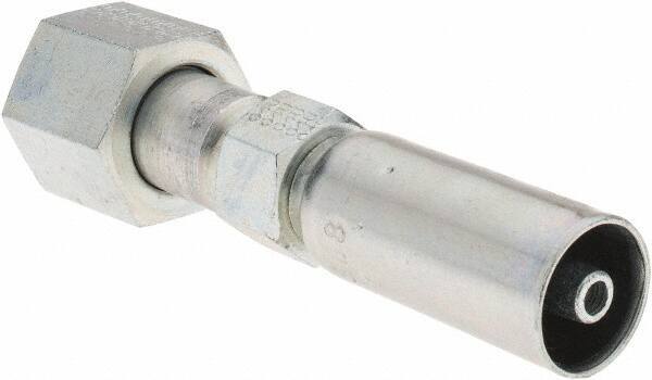 Eaton - Steel Hydraulic Hose Swivel - -4 Hose Size, 1/4" Hose Diam - Exact Tool & Supply