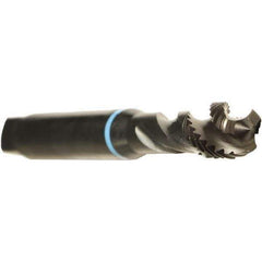 Emuge - #4-40 UNC 2 Flute 2B Modified Bottoming Spiral Flute Tap - Cobalt, Oxide Finish, 1-7/8" OAL, Right Hand Flute, Right Hand Thread, Series Enorm - Exact Tool & Supply