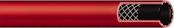 Continental ContiTech - 3/8" ID x 0.7" OD 100' Long Multipurpose Air Hose - MNPT x MNPT Ends, 300 Working psi, -40 to 190°F, 1/4" Fitting, Red - Exact Tool & Supply