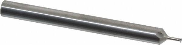 Scientific Cutting Tools - 56 to 80 TPI, Internal/External Single Profile Thread Mill - #2" Noml Diam, 0.06" Cut Diam, 3/16" Shank Diam, 3 Flute, 0.034" Neck Diam, 1/8" Neck Length, 2" OAL, Bright Finish - Exact Tool & Supply