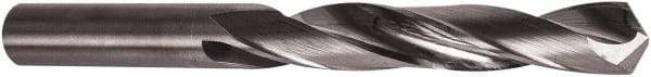 Precision Twist Drill - 13/32" 118° Solid Carbide Jobber Drill - Bright Finish, Right Hand Cut, 4-1/2" OAL, Split Point - Exact Tool & Supply