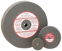 Cratex - 4" Diam x 1/2" Hole x 1/4" Thick, Surface Grinding Wheel - Silicon Carbide, Fine Grade, 5,250 Max RPM, Rubber Bond, No Recess - Exact Tool & Supply