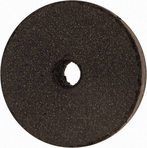 Cratex - 1-1/2" Diam x 1/4" Hole x 1/4" Thick, Surface Grinding Wheel - Silicon Carbide, Medium Grade, 15,000 Max RPM, Rubber Bond, No Recess - Exact Tool & Supply